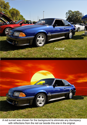 B & A Blue Mustang