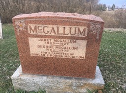 George and Janet McCallum Grave 